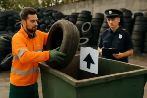 Smaltimento pneumatici usati: la procedura corretta e le multe per chi sbaglia