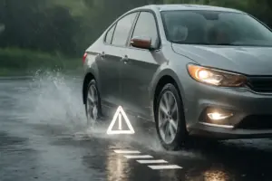 Come funziona la frenata assistita in situazioni d’aquaplaning? I limiti reali e il ruolo delle gomme