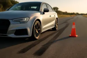 Test pneumatici sportivi: cosa rivela la frenata su asfalto rovente nelle prove estive